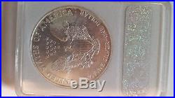 Error 1999 Silver Dollar American Eagle 1 Troy Oz. Very Rare Pop 1 Of 7,480,000