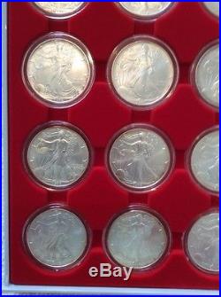 Eagle Silver Dollar 20 1oz Bullion Coins 1986 To 2004, x2 97