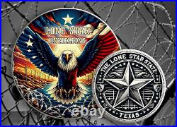 Eagle Texas Standoff at the Border Edition 1 Oz Silver Coin 1 US Dollar 2023