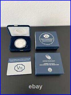 End of World War II 75th Anniversary American Eagle Silver Proof Coin