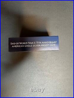 End of World War II 75th Anniversary American Eagle Silver Proof Coin