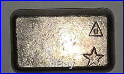 Foster American Eagle 5 T-oz 999 Silver Old Rough Pour Bar. Beautiful Hallmarks
