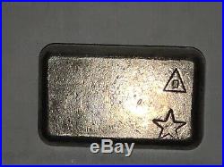 Foster American Eagle 5 T-oz 999 Silver Old Rough Pour Bar. Beautiful Hallmarks
