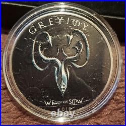 GREYJOY Game of Thrones 1 Oz Silver Coin 1$ USA 2019 American Silver Eagle