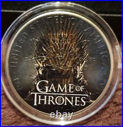 GREYJOY Game of Thrones 1 Oz Silver Coin 1$ USA 2019 American Silver Eagle