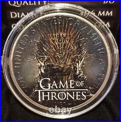 GREYJOY Game of Thrones 1 Oz Silver Coin 1$ USA 2019 American Silver Eagle