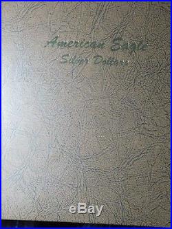 Gem Set 1986-2018 AMERICAN SILVER EAGLE SET DANSCO COMPLETE 33 COINS 1OZT. 999