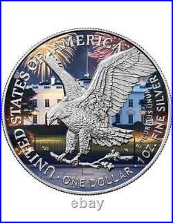 INDEPENDENCE DAY Edition American Eagle 1 Oz Silver Coin 1$ USA 2024