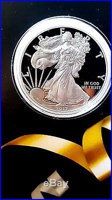 IN HAND 10 X 2017 Congratulations set S Silver eagle proof coin. READY TO SHIP