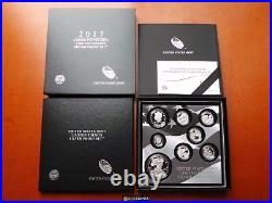 In Stock! 2017 S Proof Silver Eagle Limited Edition Proof Set 17rc In Ogp