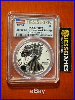 In Stock 2019 S Enhanced Reverse Proof Silver Eagle Pcgs Pr69 First Strike Ogp