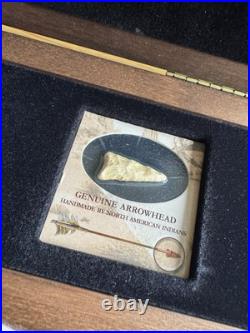 Indian Silver Eagle Coin With Genuine Arrowhead In A Presentation Box Indian Silver Eagle Coin With Genuine Arrowhead In A Presentation Box