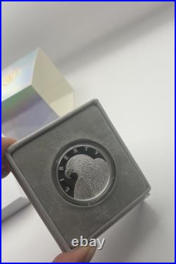 LIBERTY EAGLE 1 Oz Silver Coin 1000 Satoshi United Crypto States 2023