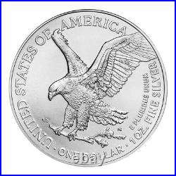 LOT OF 5,2024 $1 American Silver Eagle Coin-1oz BU Magnet tested sealed BAG GIFT