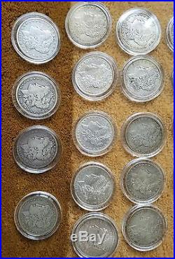 Large lot of silver coins American eagle morgan silver. 999 silver peace dollars