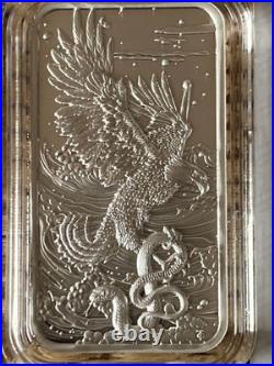 Le Grand Mint, Eagle & Serpent, Proof, 2oz, silver bar, in capsule, COA 2.5k Le Grand Mint, Eagle & Serpent, Proof, 2oz, silver bar, in capsule, COA 2.5k