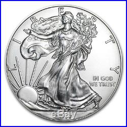 Lot de 6 pieces en argent American Eagle 1 dollar US 1 once 1 oz silver