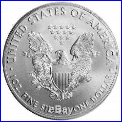 Lot of 100 2016 $1 American Silver Eagle 1 oz Brilliant Uncirculated