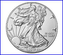 Lot of 10 Rolls (200 Coins) 2018 American Silver Eagle $1 BU PRESALE SKU51564