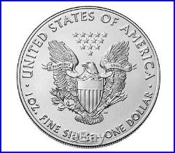 Lot of 10 Rolls (200 Coins) 2018 American Silver Eagle $1 BU PRESALE SKU51564