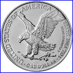 Lot of 40 2021 $1 Type 2 American Silver Eagle 1oz BU 2 Full Rolls