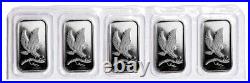 Lot of 5 SilverTowne Mint Eagle Design 1 oz Silver Sealed in Plastic