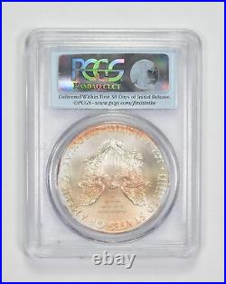 MS70 2012(W) American Silver Eagle First Strike Graded PCGS TONED 0717