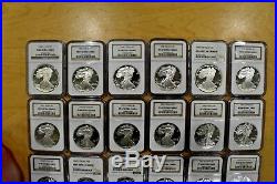 NGC PF 69 Ultra Cameo American Silver Eagle Collection 1986-2018 (32 Total)