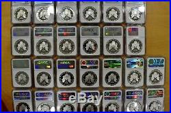 NGC PF 69 Ultra Cameo American Silver Eagle Collection 1986-2018 (32 Total)