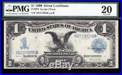 NICE Fr. 227 Bold Mid-Grade VF 1899 $1 BLACK EAGLE Silver Cert! PMG 20! 22103366
