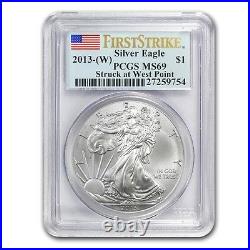 New 2013 American Silver Eagle 1oz First Strike PCGS MS69 Graded Slab Coin