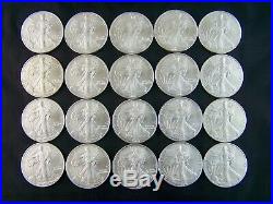 Nice 20 coin Roll of 2003 American Silver Eagles 1 oz. 999 Fine Silver Dollars