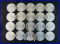 Nice 20 coin Roll of 2014 American Silver Eagles 1 oz. 999 Fine Silver Dollars