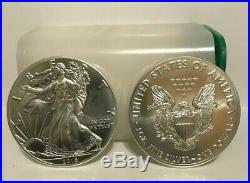 One uncirc mint roll of 20- 2016 American Eagles 1 oz silver coins. No spots
