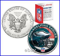 PHILADELPHIA EAGLES 1 Oz American Silver Eagle US Coin NFL OFFICIALLY LICENSED