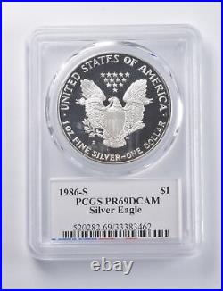 PR69 DCAM 1986-S American Silver Eagle Signed Moy PCGS 4889