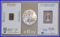 Pamp Suisse Gold Silver & Platinum Precious Metals Pack 2017 American Eagle