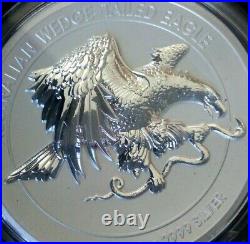 Piedfort Ultra High Relief Silver Wedge tail Eagle 2oz Silver Coin