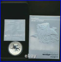 Piedfort Ultra High Relief Silver Wedge tail Eagle 2oz Silver Coin