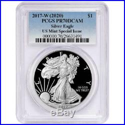 Presale 2017-W (2020) Proof $1 American Silver Eagle PCGS PR70DCAM US Mint Sp