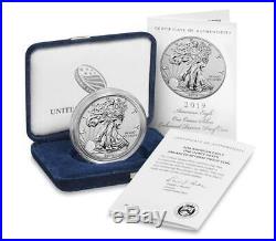 Presale 2019 S Enhanced Reverse Proof Silver Eagle With Box And Numbered Coa