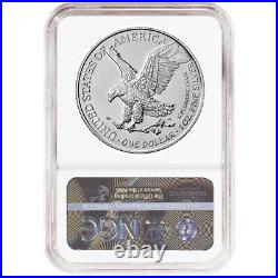 Presale 2021 $1 Type 2 American Silver Eagle 3 pc Set NGC MS70 FDI First Label