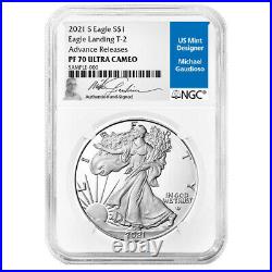 Presale 2021-S Proof $1 Type 2 American Silver Eagle NGC PF70UC AR Advance Rel