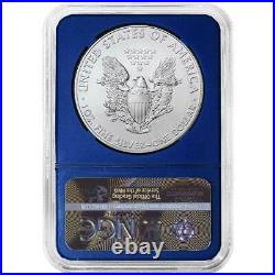 Presale 2021 (W) $1 American Silver Eagle 3pc. Set NGC MS70 Trump ER Label Red