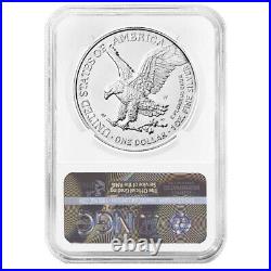 Presale 2021-W Burnished $1 Type 2 American Silver Eagle NGC MS70 ER Blue Labe