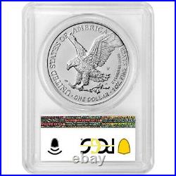 Presale 2021-W Burnished $1 Type 2 American Silver Eagle PCGS SP70 FS West Poi