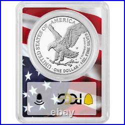 Presale 2021-W Proof $1 Type 2 American Silver Eagle PCGS FDOI PR70DCAM Flag F