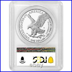 Presale 2021-W Proof $1 Type 2 American Silver Eagle PCGS PR70DCAM FDOI Flag L