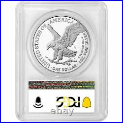 Presale 2021-W Proof $1 Type 2 American Silver Eagle PCGS PR70DCAM FS Flag Lab