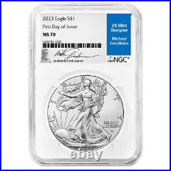 Presale 2023 $1 American Silver Eagle NGC MS70 FDI Michael Gaudioso Label